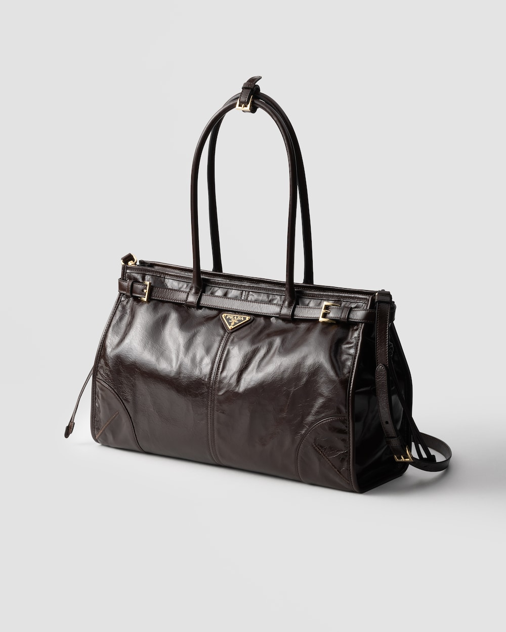 Prada Bonnie Large Leather Handbag - Image 2
